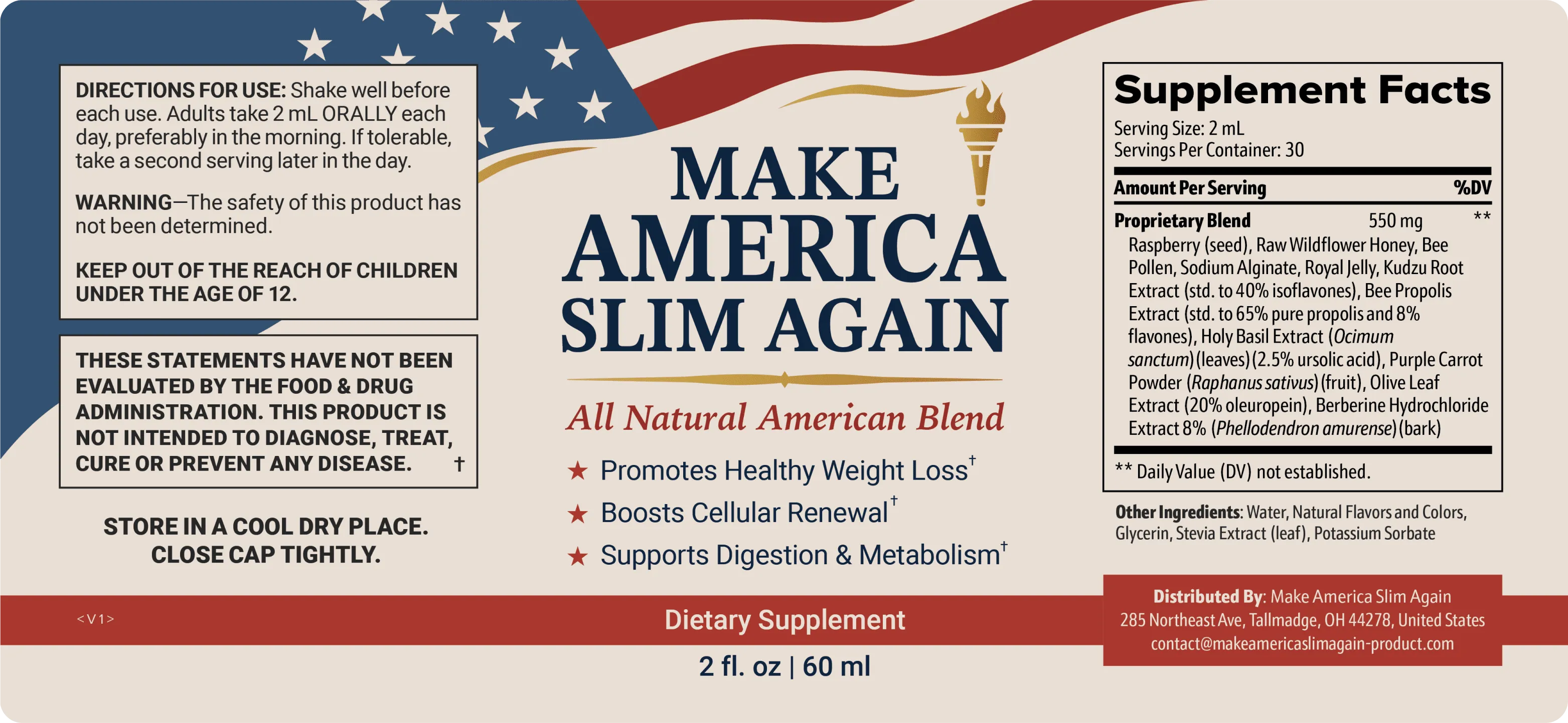Make America Slim Again Ingredients